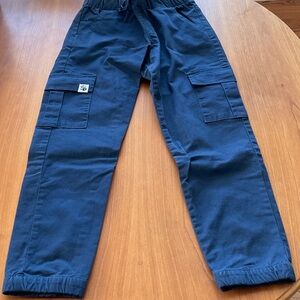 Kids Blue Cargo Joggers